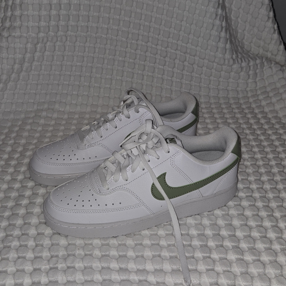 Nike White and Olive Sneakers
